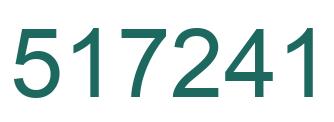 Número 517241 imagen verde