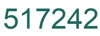 Number 517242 green image