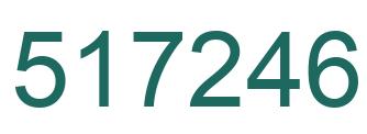 Number 517246 green image