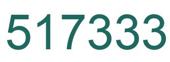 Number 517333 green image