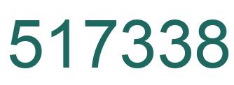 Number 517338 green image