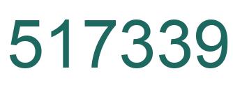Number 517339 green image