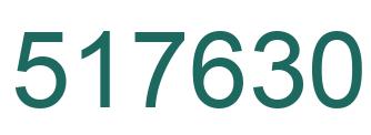 Number 517630 green image