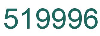 Number 519996 green image
