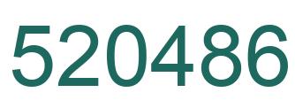 Number 520486 green image