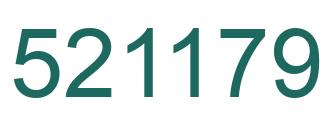 Number 521179 green image