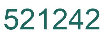 Number 521242 green image