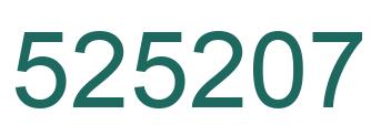 Número 525207 imagen verde