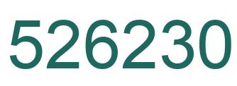 Number 526230 green image