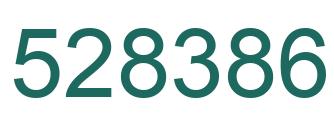 Number 528386 green image