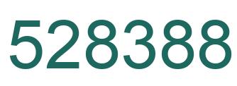Number 528388 green image