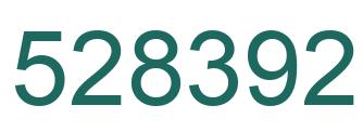 Number 528392 green image