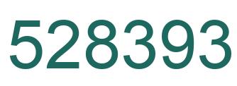 Number 528393 green image