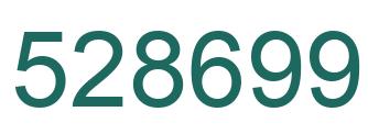Number 528699 green image