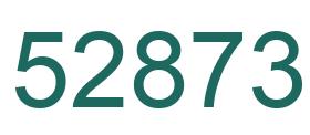 Number 52873 green image
