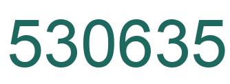 Number 530635 green image