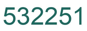 Número 532251 imagen verde