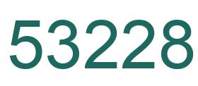 Number 53228 green image