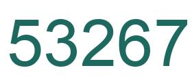 Number 53267 green image