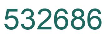 Number 532686 green image