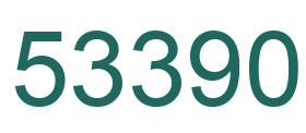 Number 53390 green image