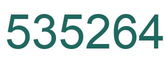 Número 535264 imagen verde