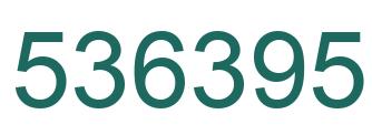 Number 536395 green image