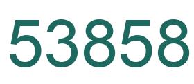 Number 53858 green image