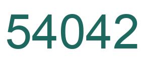 Número 54042 imagen verde