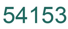 Number 54153 green image