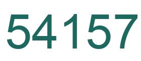 Number 54157 green image