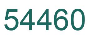 Number 54460 green image