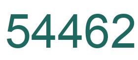 Number 54462 green image