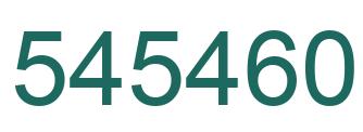 Number 545460 green image