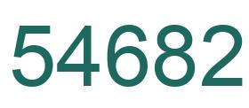 Number 54682 green image