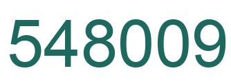 Number 548009 green image