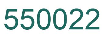 Number 550022 green image