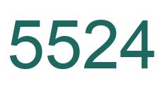 Número 5524 imagen verde