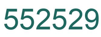 Number 552529 green image