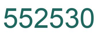 Number 552530 green image
