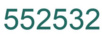 Number 552532 green image