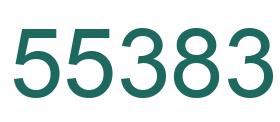 Number 55383 green image