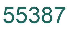Number 55387 green image