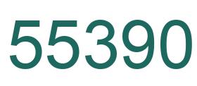 Number 55390 green image