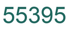 Number 55395 green image