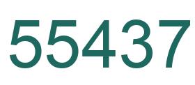 Number 55437 green image
