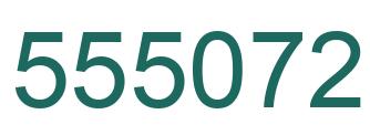 Number 555072 green image