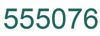 Number 555076 green image