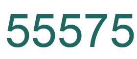 Number 55575 green image