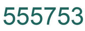 Number 555753 green image